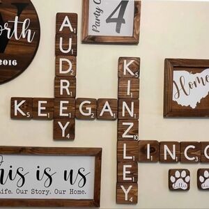 Personalized Scrabble Wall Decor